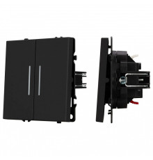 Выключатель проходной двухклавишный без рамки Arlight SWT 054267