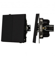 Выключатель проходной двухклавишный без рамки Arlight SWT 054553