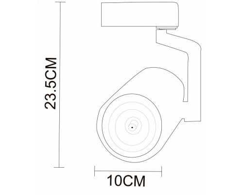 Светильник на штанге Arte Lamp Traccia A2330PL-1BK