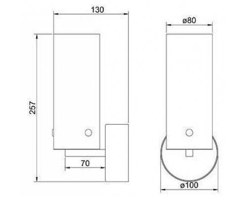 Бра Arte Lamp Lanterna A3606AP-8BK