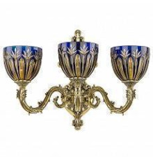 Бра Bohemia Ivele Crystal 7101 7101B15/3/210 GB P1 U Amber-Blue/H-1I