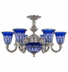 Подвесная люстра Bohemia Ivele Crystal 7203 72203P/6/175 Ni P2 U Clear-Blue/H-1I