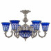Подвесная люстра Bohemia Ivele Crystal 7203 72203P/6/175 Ni P2 U Clear-Blue/H-1I