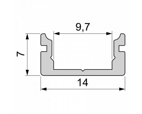 Профиль накладной Deko-Light AU-01-08 970007