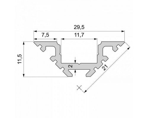 Профиль накладной Deko-Light AV-01-10 970400