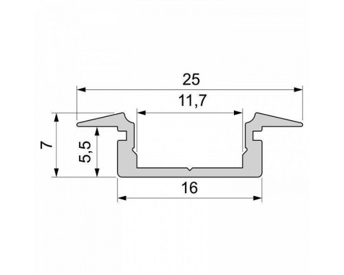 Профиль встраиваемый Deko-Light ET-01-10 975025
