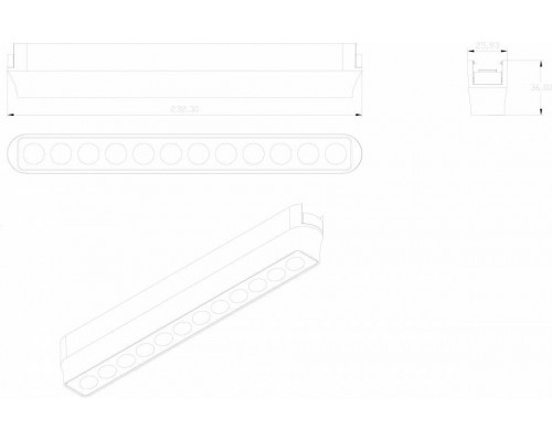 Накладной светильник Denkirs AIR GRILL DK5365-BK