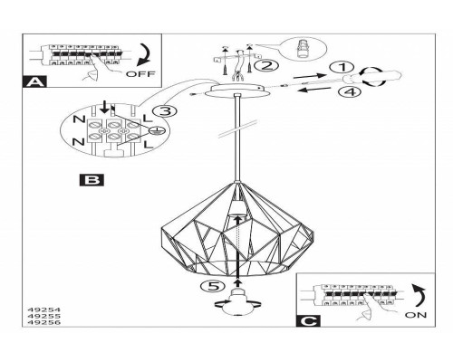 Подвесной светильник Eglo Carlton 1 1xE27 49255