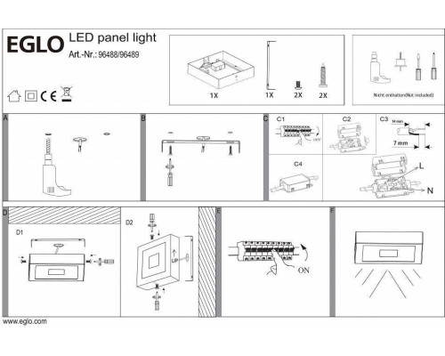 Накладной светильник Eglo Iphias LED 96488