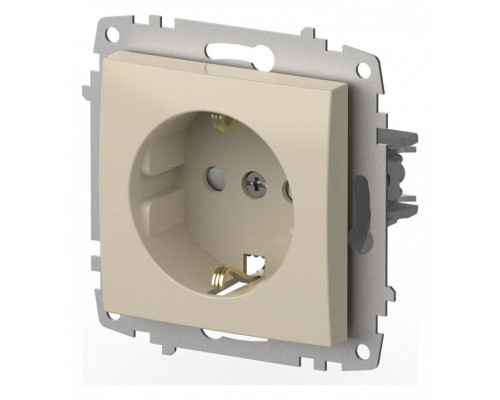 Розетка с заземлением и со шторкой, без рамки Elbi Eleсtriс Zena Vega 609-010300-243