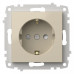Розетка с заземлением и со шторкой, без рамки Elbi Eleсtriс Zena Vega 609-010300-243
