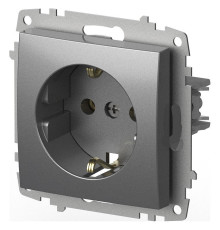Розетка с заземлением, без рамки Elbi Eleсtriс Zena Vega 609-011000-217