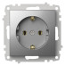 Розетка с заземлением, без рамки Elbi Eleсtriс Zena Vega 609-011000-217