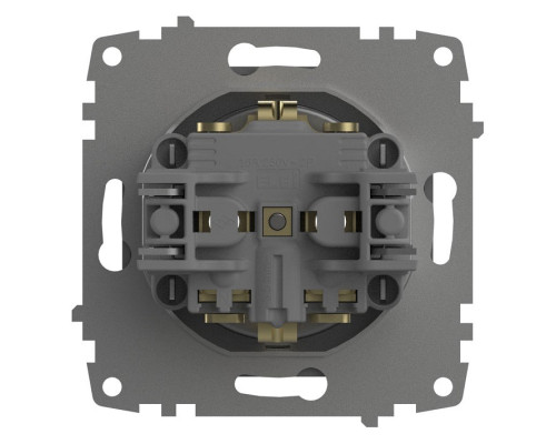 Розетка с заземлением, без рамки Elbi Eleсtriс Zena Vega 609-011000-217
