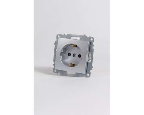 Розетка с заземлением, без рамки Elbi Eleсtriс Zena Vega 609-011000-217