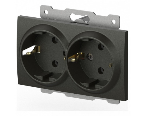 Розетка двойная с заземлением, без рамки Elbi Eleсtriс Zena Vega 609-011100-907