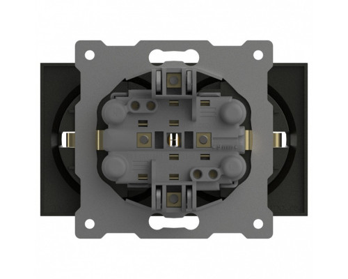 Розетка двойная с заземлением, без рамки Elbi Eleсtriс Zena Vega 609-011100-907