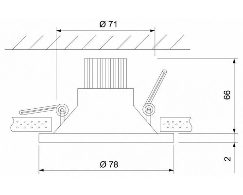 Встраиваемый светильник Elektrostandard 15266/LED a055718