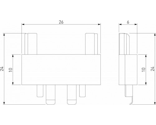 Соединитель линейный для треков Elektrostandard Flat Magnetic a063739