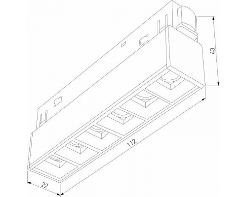 Встраиваемый светильник Elektrostandard Slim Magnetic a064528