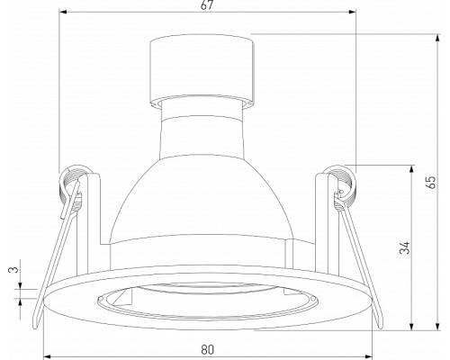 Встраиваемый светильник Elektrostandard Minnie a067709