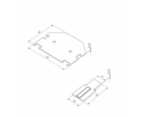 Заглушка для трека Elektrostandard Slim Magnetic 85233/00