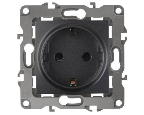 Розетка с заземлением, без рамки Эра 12-2101 Б0014679