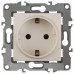Розетка с заземлением и со шторкой, без рамки Эра Эра 12 12-2102-02