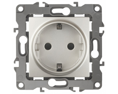 Розетка с заземлением, без рамки Эра Эра 12 12-2101-15