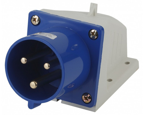 Вилка прямая 2P+PE Эра  VS-32-2P-PE-IP44