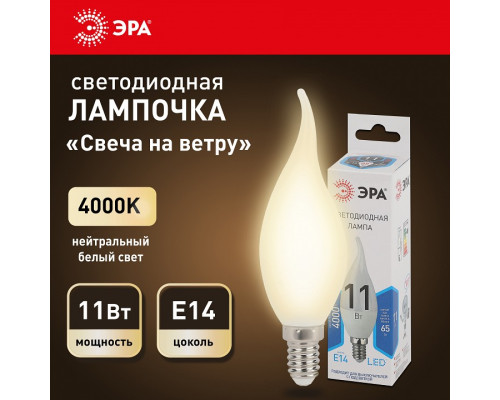 Лампа светодиодная Эра Стандарт LED BXS-11W-840-E14