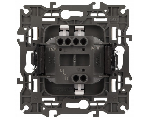 Выключатель одноклавишный без рамки Эра Эра Elegance 14-1101-04