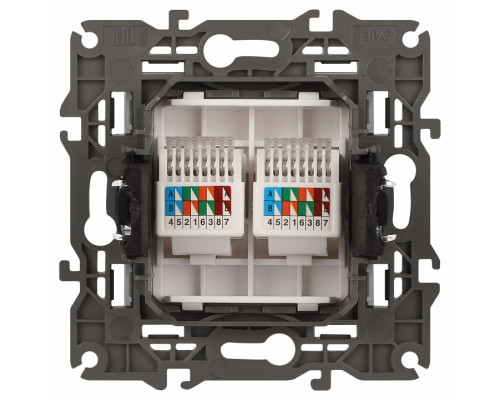 Розетка Ethernet RJ-45 без рамки Эра Эра Elegance 14-3108-01