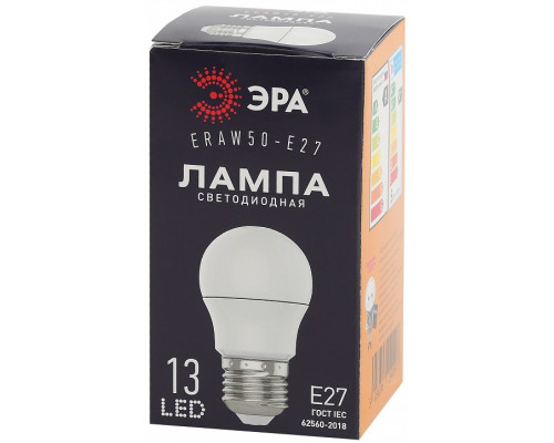Лампа светодиодная Эра  E27 3Вт 3000K ERAW50-E27