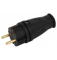 Вилка прямая с заземлением Эра  VX10-B-IP44