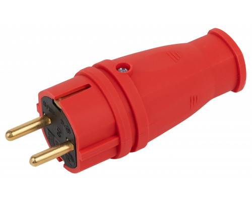 Вилка прямая с заземлением Эра  VX10-R-IP44