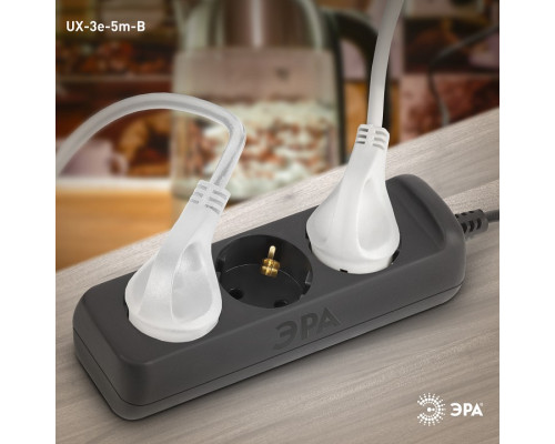Удлинитель Эра  UX-3e-5m-B