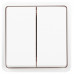 Выключатель двухклавишный Эра Эра Эксперт 11-1524-01