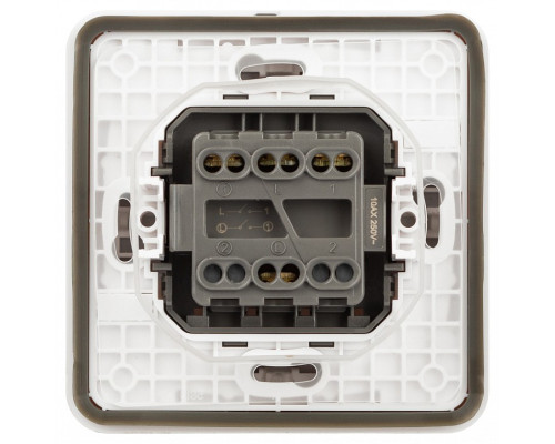 Выключатель двухклавишный Эра Эра Эксперт 11-1524-01