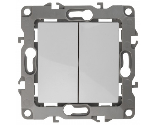 Переключатель перекрестный двухклавишный без рамки Эра Эра 12 12-1112-01