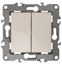 Переключатель перекрестный двухклавишный без рамки Эра Эра 12 12-1112-02