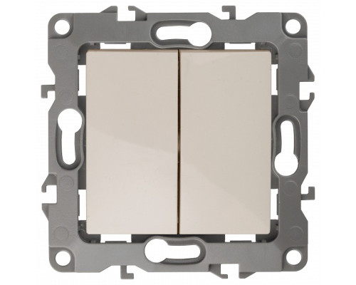 Переключатель перекрестный двухклавишный без рамки Эра Эра 12 12-1112-02