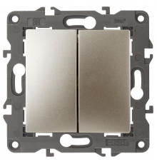 Переключатель перекрестный двухклавишный без рамки Эра Эра 12 12-1112-04