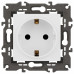 Розетка с заземлением и со шторкой, без рамки Эра Эра Elegance 14-2102-01М