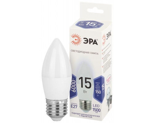Лампа светодиодная Эра Стандарт LED B35-15W-860-E27