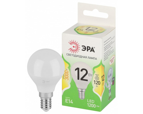 Лампа светодиодная Эра Green Line LED P45-12W-830-E14 GL