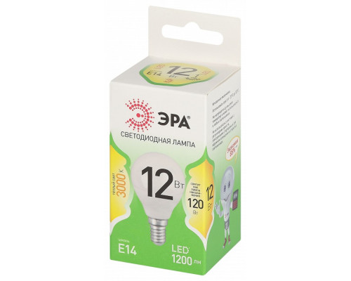 Лампа светодиодная Эра Green Line LED P45-12W-830-E14 GL