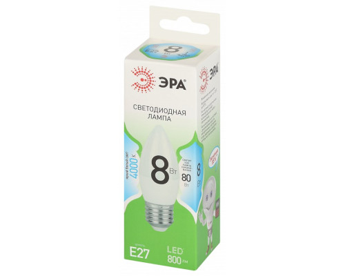 Лампа светодиодная Эра Green Line LED B35-8W-840-E27 GL