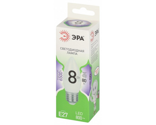 Лампа светодиодная Эра Green Line LED B35-8W-865-E27 GL