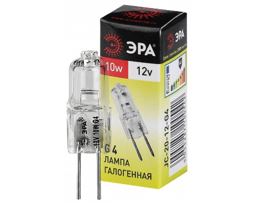 Лампа галогеновая Эра  G4-JC-10W-12V